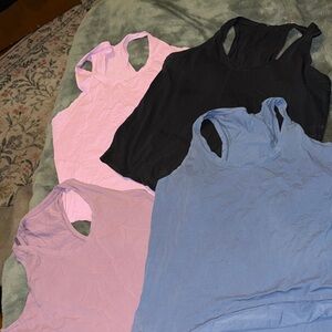 Women's Sleeveless Tops - Black, Pink, Purple, Blue